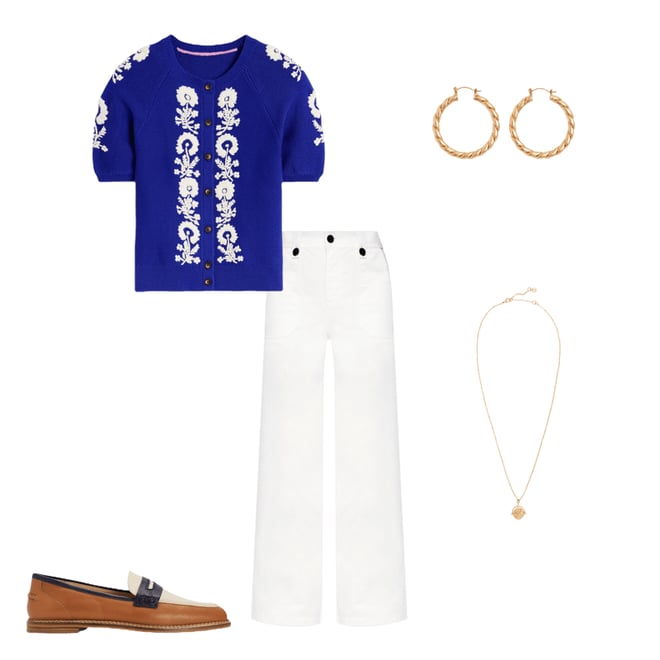 2nd bundle featuring 4 items which compliment Embroidered T-Shirt Cardigan