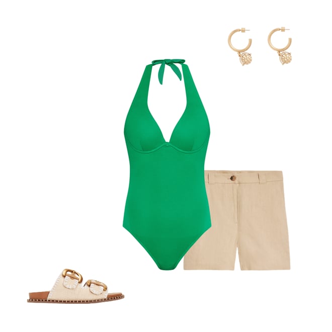 2nd bundle featuring 3 items which compliment Enhancer Swimsuit-Bright Green