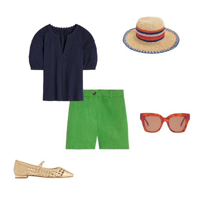 6th bundle featuring 4 items which compliment Westbourne Linen Shorts