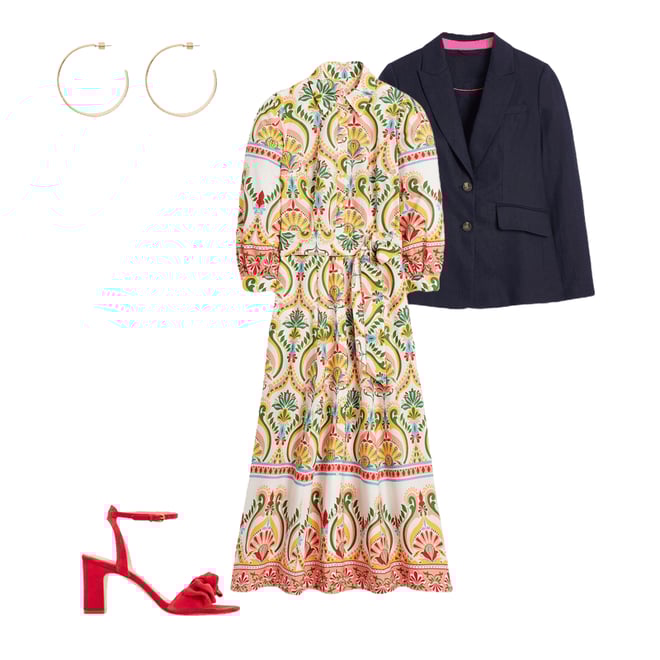 2nd bundle featuring 3 items which compliment Clara Cotton Shirt Dress-Multi, Ornamental Floral