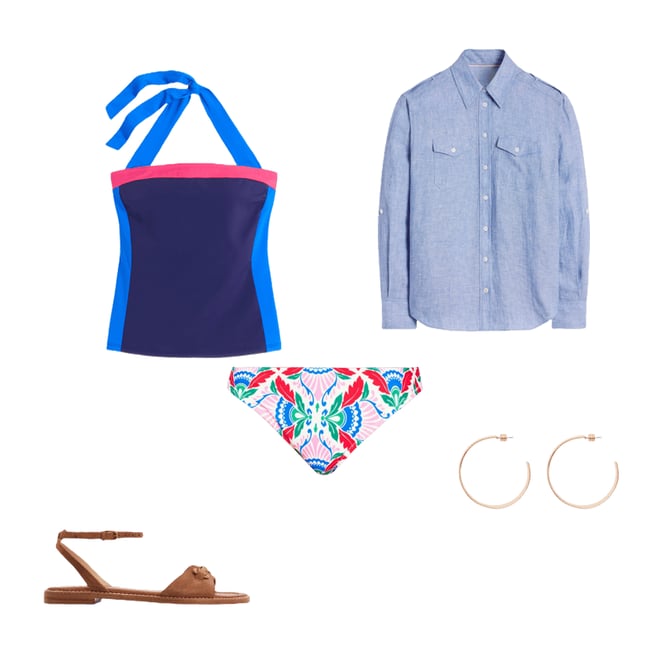 3rd bundle featuring 4 items which compliment Santorini Tankini Top