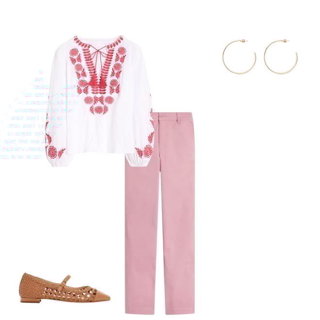 2nd bundle featuring 3 items which compliment Barnsbury Chino Pants-Almond Pink
