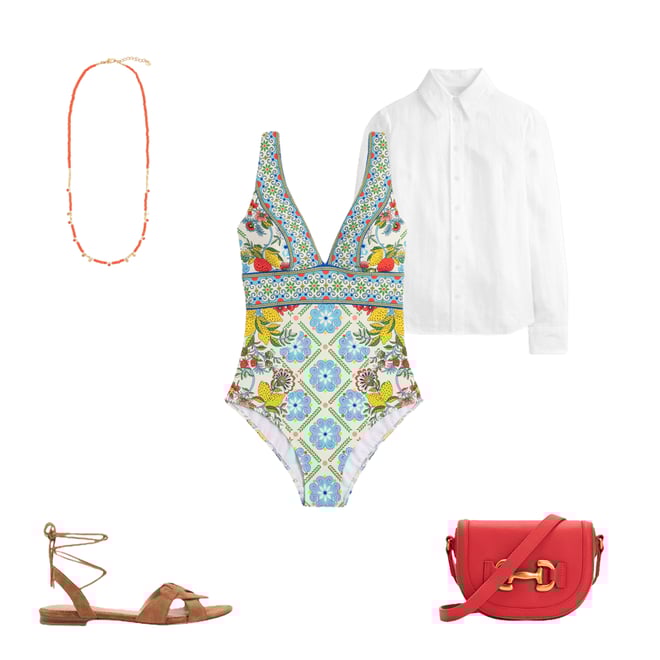 2nd bundle featuring 4 items which compliment Porto V-Neck Swimsuit