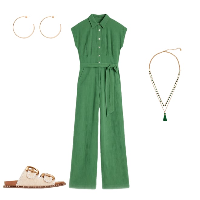 5th bundle featuring 3 items which compliment Long Line Layer Necklace-Green