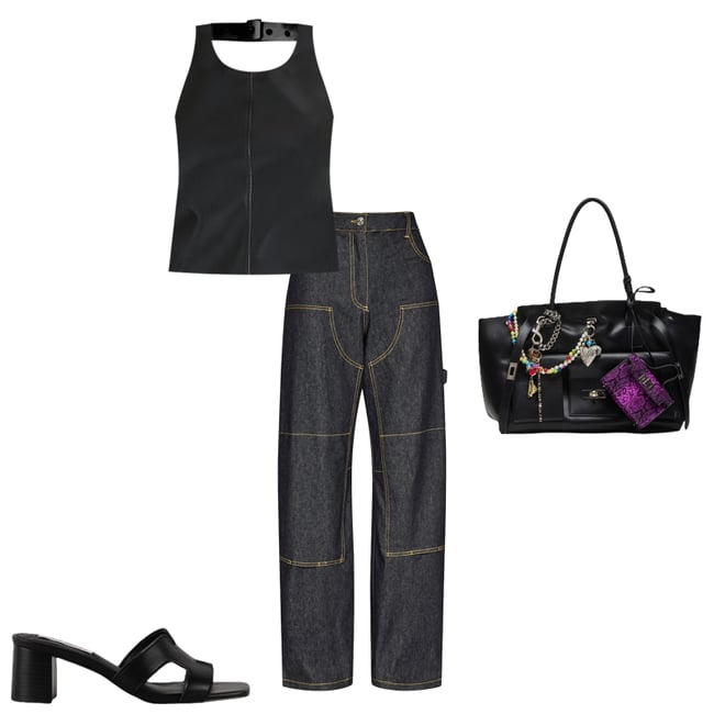 BAVERYY Black Shoulder Strap Satchel Tote Bag | Women's