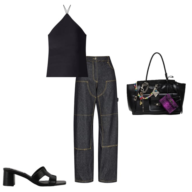 BAVERYY Black Shoulder Strap Satchel Tote Bag | Women's