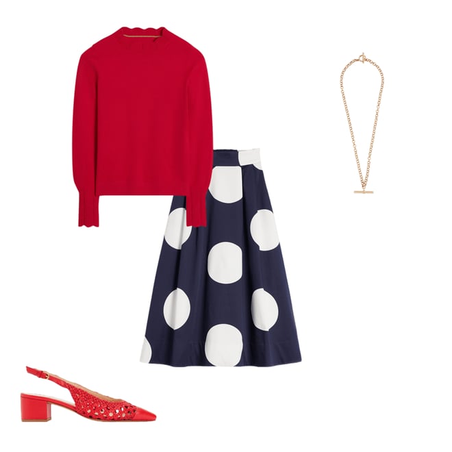 3rd bundle featuring 3 items which compliment Imi Scallop Trim Jumper
