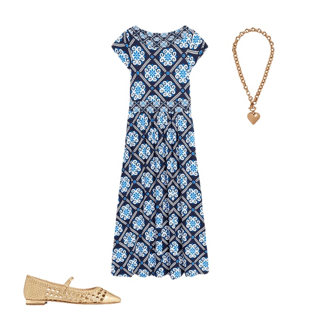 2nd bundle featuring 2 items which compliment Penelope Mary Jane Flat-Gold Woven Leather