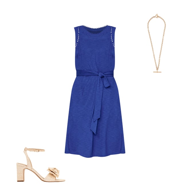 4th bundle featuring 2 items which compliment Mila Trim Short Jersey Dress-Bright Blue