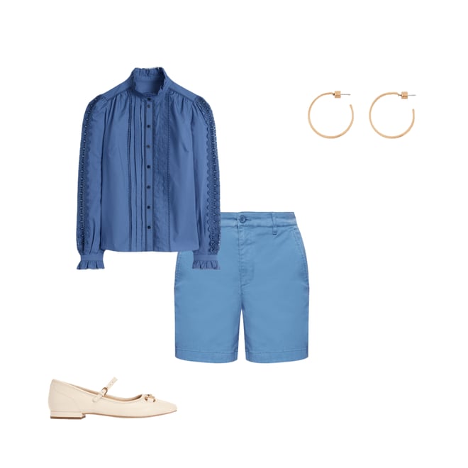 5th bundle featuring 3 items which compliment Barnsbury Chino Shorts-Blue River