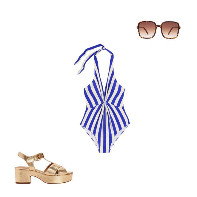 1st bundle featuring 2 items which compliment Ruched Loop Swimsuit