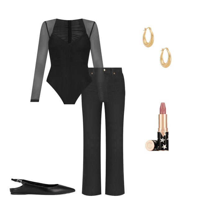1st bundle featuring 4 items which compliment Nico High Rise Slim Boot Jeans