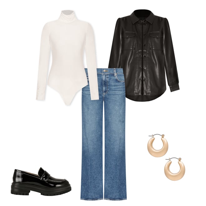 2nd bundle featuring 4 items which compliment Butter Turtleneck Bodysuit