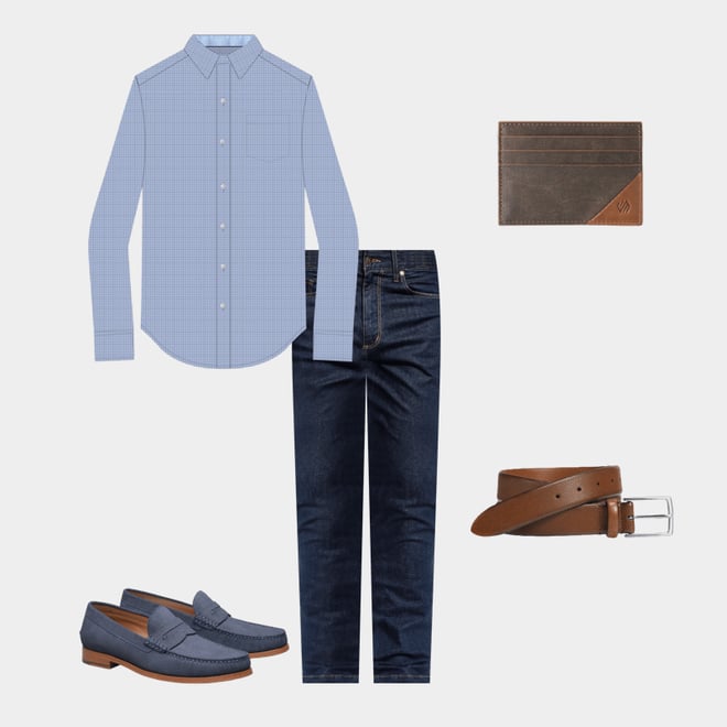 1st bundle featuring 4 items which compliment Diagonal Embossed Belt
