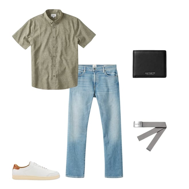 【2plan】Vert wrinkle check short sleeve shirt pass-port-workers-check-short-