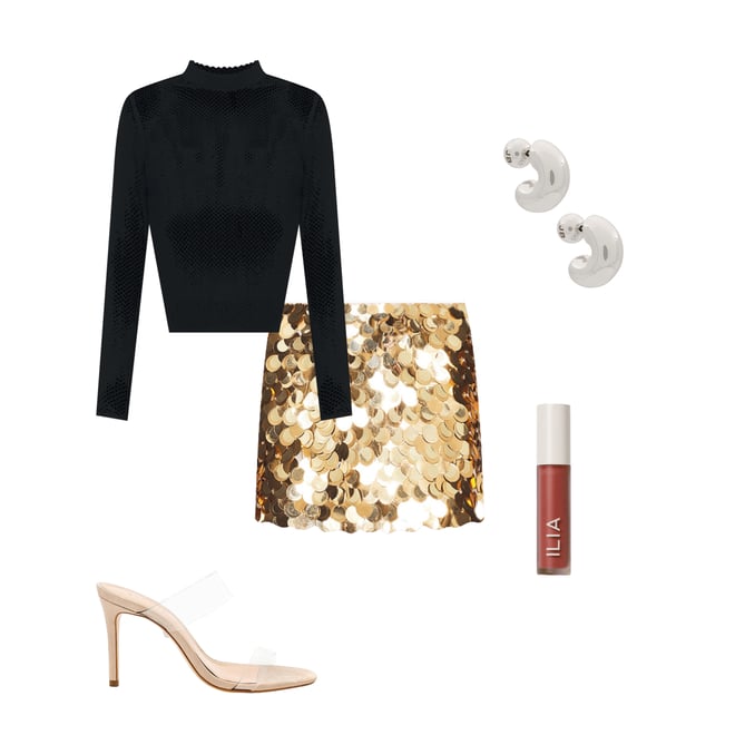 1st bundle featuring 4 items which compliment Rubi Embellished Low Rise Micro Skirt