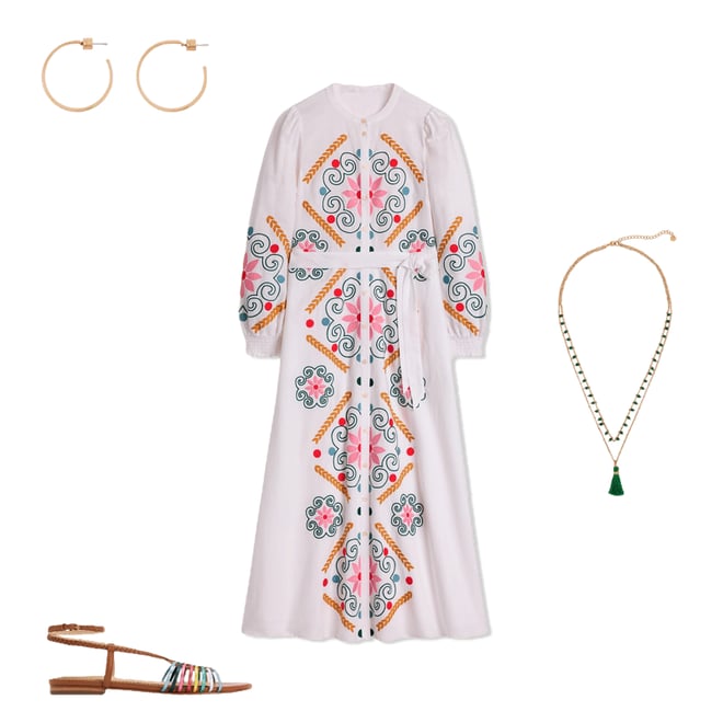 5th bundle featuring 3 items which compliment Ruby Linen Blend Shirt Dress
