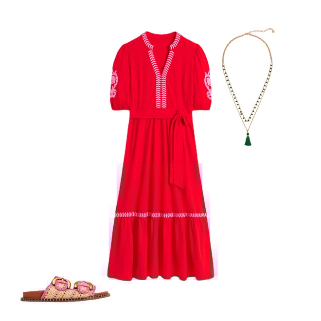 2nd bundle featuring 2 items which compliment Amara Embroidered Jersey Dress
