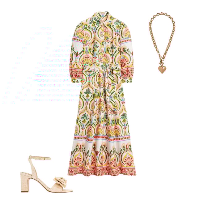 1st bundle featuring 2 items which compliment Clara Cotton Shirt Dress-Multi, Ornamental Floral