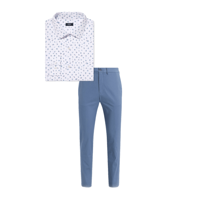 Slim Mini Tulip Stretch Modern Tech 1mx Dress Shirt