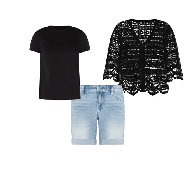 1st bundle featuring 2 items which compliment Short Sleeve Crew Neck Tee