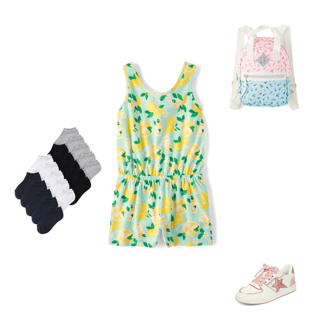 2nd bundle featuring 3 items which compliment Girls Lemonade Romper