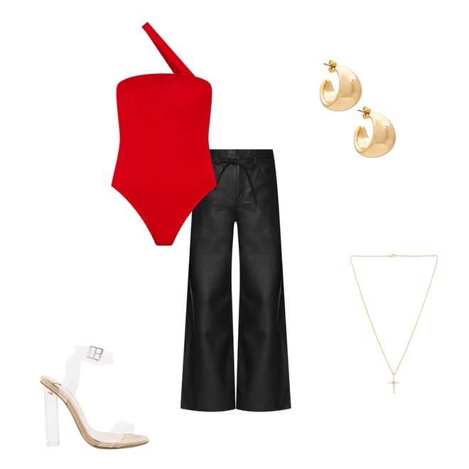 2nd bundle featuring 4 items which compliment Rony Asymmetrical Bodysuit