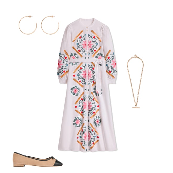 4th bundle featuring 3 items which compliment Ruby Linen Blend Shirt Dress