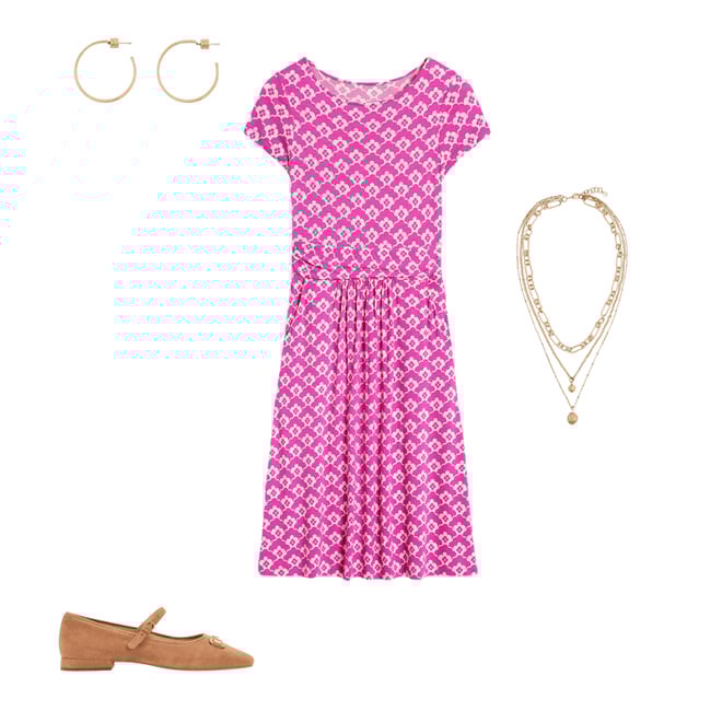 4th bundle featuring 3 items which compliment Amelie Jersey Dress