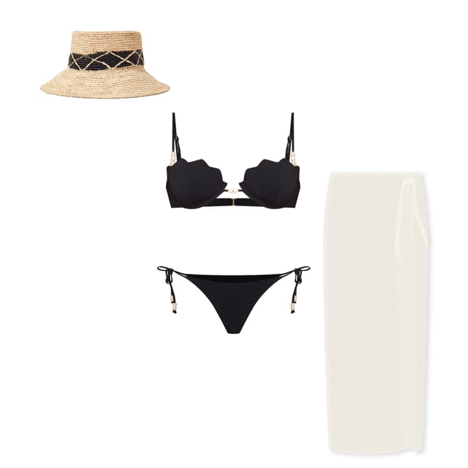 2nd bundle featuring 3 items which compliment Sunrise Shell Bikini Top