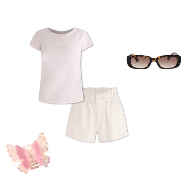 High-Rise Linen Shorts