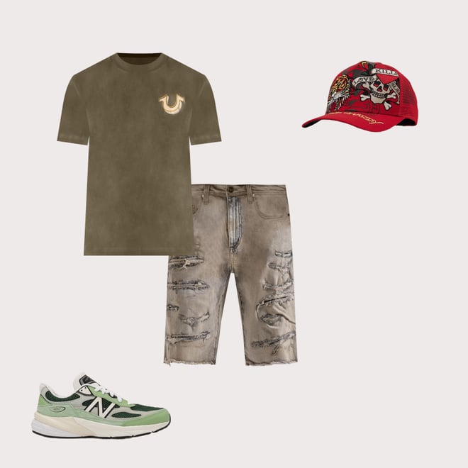 Ed Hardy Tiger Skull Trucker Hat