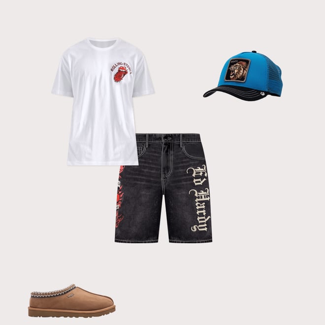 Ed Hardy Live Fast Denim Shorts