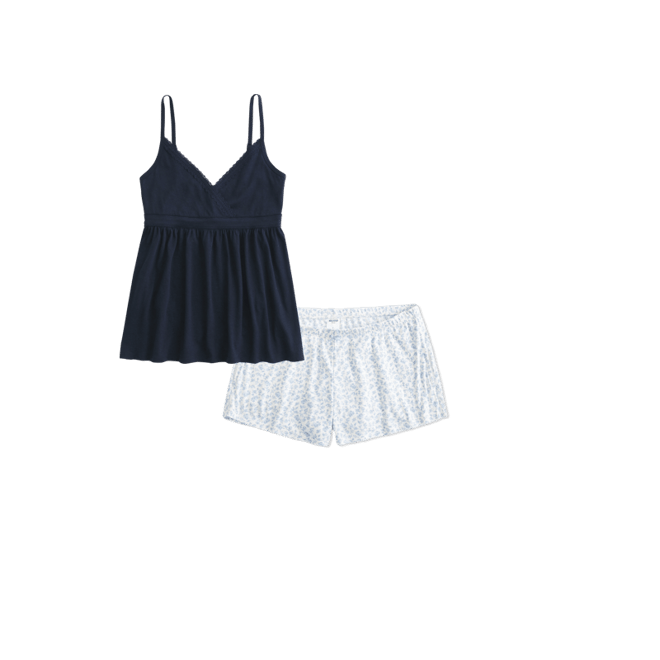 Cozy Pointelle Bow Shortie