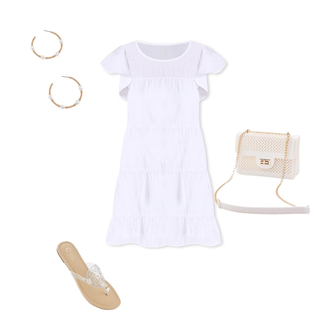  Cato Fashions | Cato Cotton Tiered Babydoll Dress