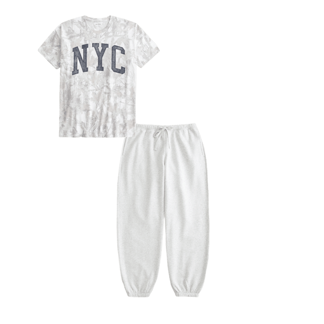 Oversized Camo NYC Graphic Tee
