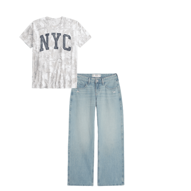 Oversized Camo NYC Graphic Tee