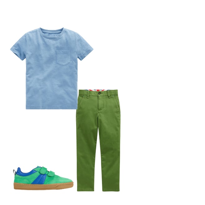 1st bundle featuring 2 items which compliment Classic Chinos-Broccoli Green