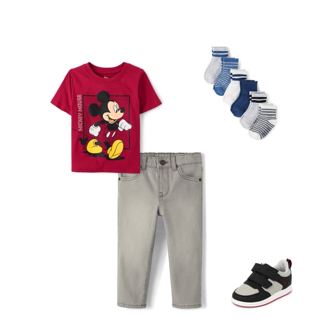 2nd bundle featuring 3 items which compliment Baby And Toddler Boys Mickey Mouse Graphic Tee