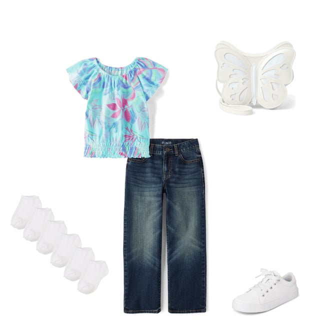 1st bundle featuring 4 items which compliment Girls Print Smocked Top