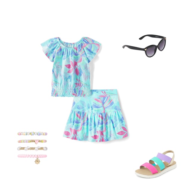 1st bundle featuring 4 items which compliment Girls Print Smocked Top