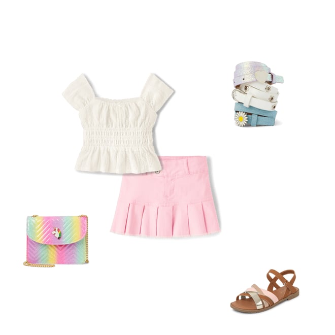 8th bundle featuring 4 items which compliment Girls Faux Denim Belt 3-Pack