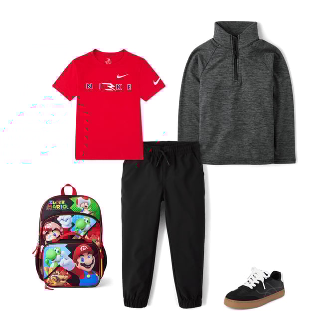 1st bundle featuring 4 items which compliment Boys Cozy Active Marl Quarter Zip Pullover