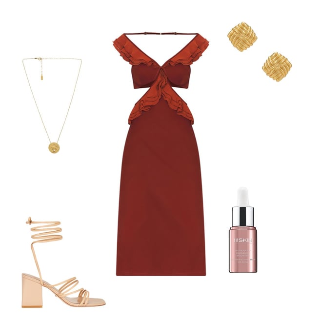 Andrea Iyamah LENI Burgundy | REVOLVE
