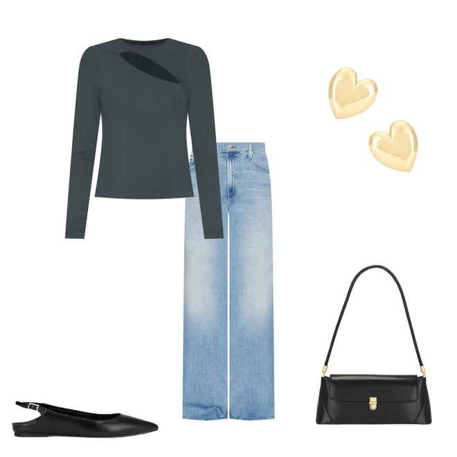2nd bundle featuring 4 items which compliment Verge Peek A Boo Long Sleeve Top