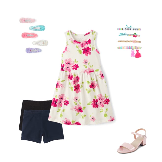 5th bundle featuring 4 items which compliment Girls Print Everyday Dress