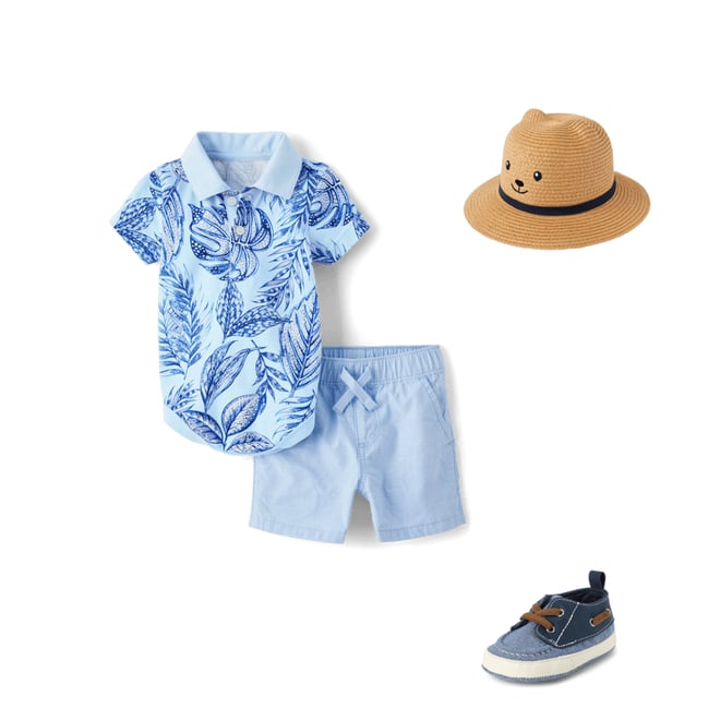 2nd bundle featuring 2 items which compliment Baby Boys Matching Family Tropical 2-Piece Outfit Set