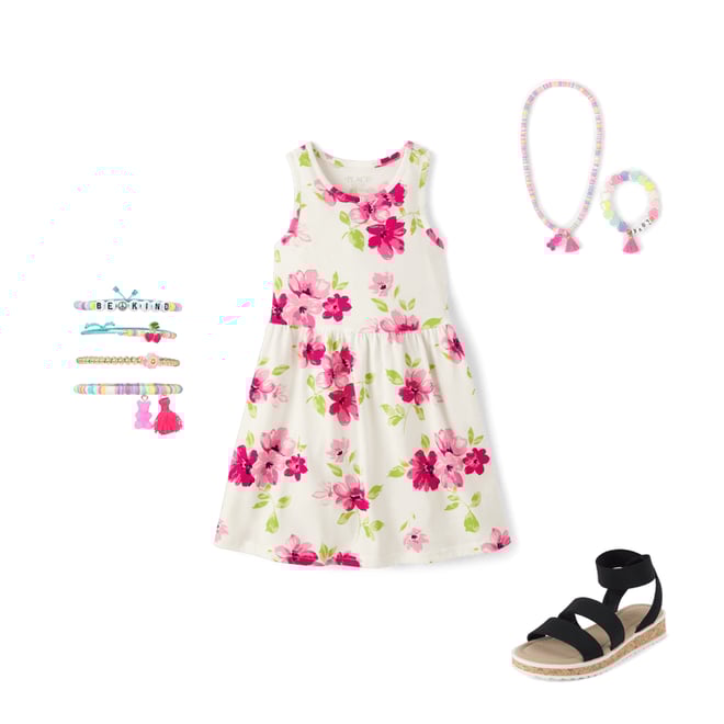 3rd bundle featuring 3 items which compliment Girls Print Everyday Dress