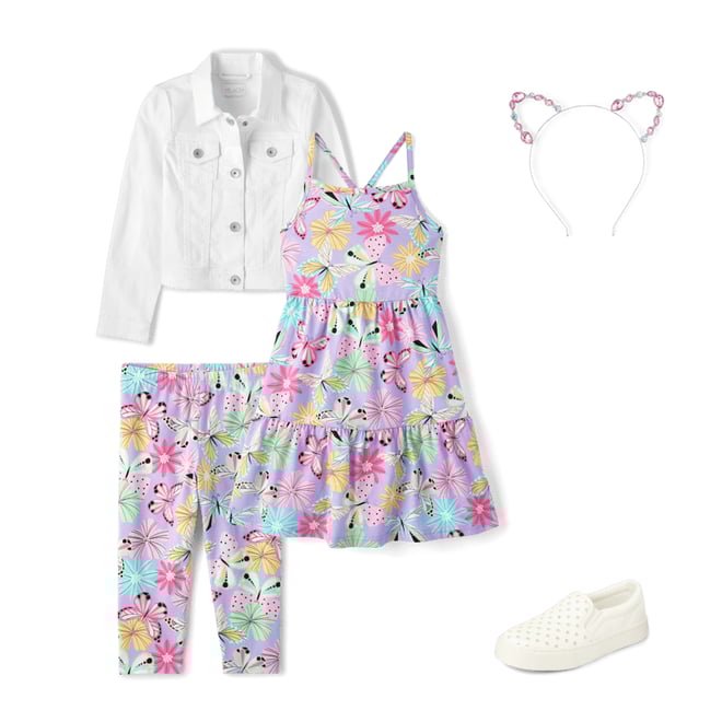 10th bundle featuring 4 items which compliment Girls Glitter Perforated Platform Slip On Sneakers