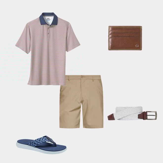 2nd bundle featuring 4 items which compliment XC4® Performance Solid-Collar Print Polos + Cool Degree™